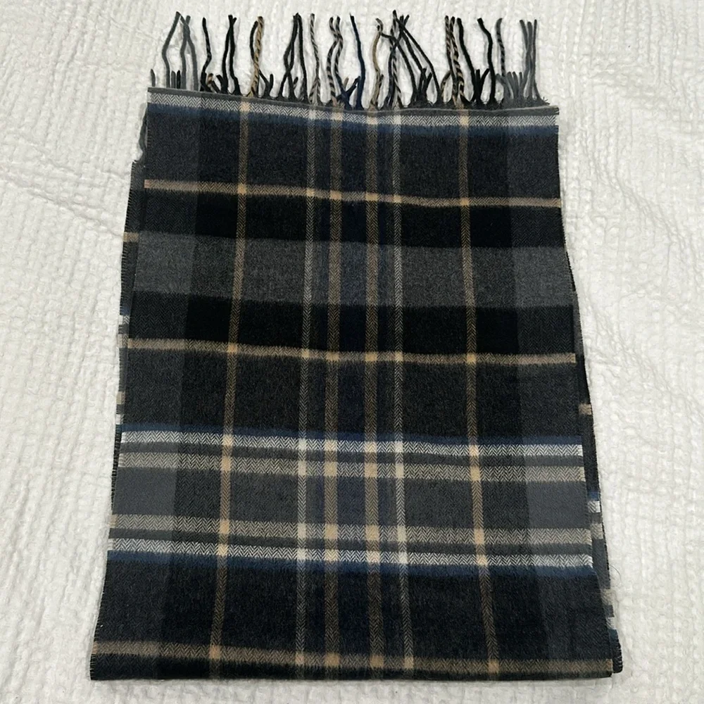 Bloomingdale’s plaid scarf